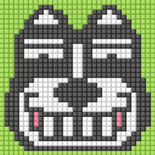 8-bit pixel french bulldog sticker #10291699