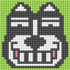 8-bit pixel french bulldog sticker #10291699