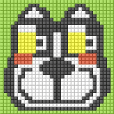 8-bit pixel french bulldog sticker #10291701