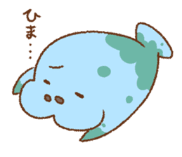 Lovely manatee sticker #10291962