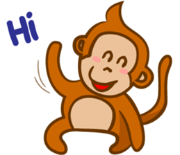 Monkey and Cat Story sticker #10291985