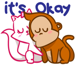 Monkey and Cat Story sticker #10292006