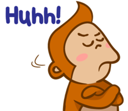 Monkey and Cat Story sticker #10292011