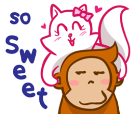 Monkey and Cat Story sticker #10292015
