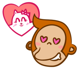 Monkey and Cat Story sticker #10292020