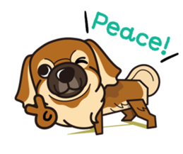 iinu - Tibetan Spaniel sticker #10292208