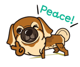 iinu - Tibetan Spaniel sticker #10292208