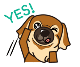 iinu - Tibetan Spaniel sticker #10292218