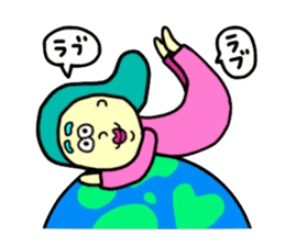 colorful funny human sticker #10292524