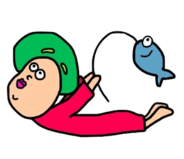 colorful funny human sticker #10292525