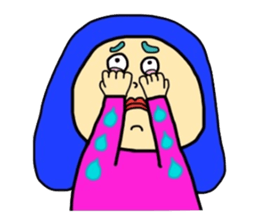 colorful funny human sticker #10292537