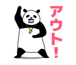 Referee of panda sticker #10293145