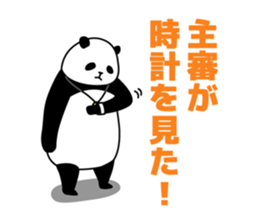 Referee of panda sticker #10293175