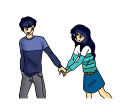 Hikary, Haruki, Joe and Marie sticker #10293200