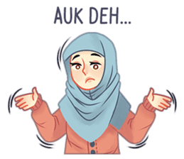 Expressive Hijab Girl sticker #10293514