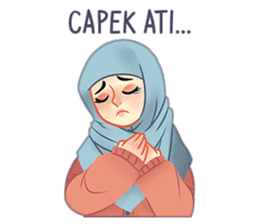 Expressive Hijab Girl sticker #10293515