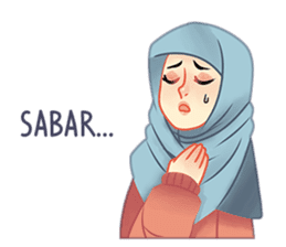 Expressive Hijab Girl sticker #10293539