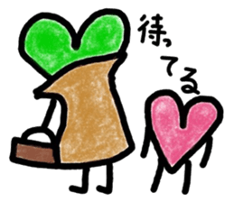 it is told by a heart sticker #10294326