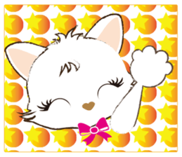 White Cat desu 2 _Hi sticker #10294430