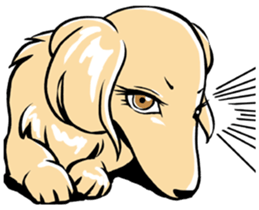 Young lady of the dog vol.2 sticker #10294883