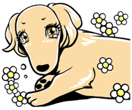 Young lady of the dog vol.2 sticker #10294884