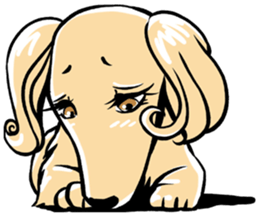 Young lady of the dog vol.2 sticker #10294885