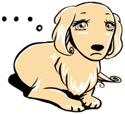 Young lady of the dog vol.2 sticker #10294893