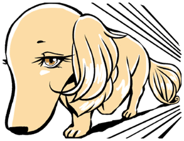 Young lady of the dog vol.2 sticker #10294894