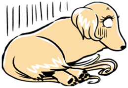 Young lady of the dog vol.2 sticker #10294898