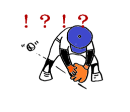 Boy baseball 2 sticker #10295473