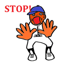 Boy baseball 2 sticker #10295495