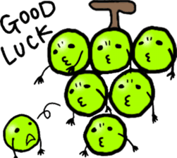 fruit and vegetables(English version) sticker #10295559