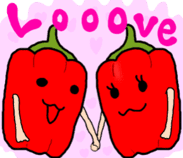 fruit and vegetables(English version) sticker #10295566