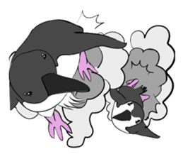 Sarcastic penguin sticker #10296266