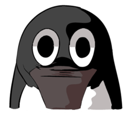 Sarcastic penguin sticker #10296274