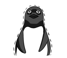 Sarcastic penguin sticker #10296279
