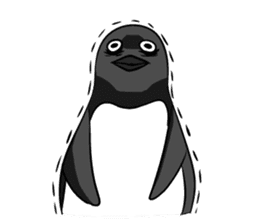 Sarcastic penguin sticker #10296279