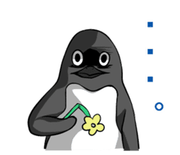 Sarcastic penguin sticker #10296303
