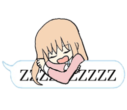 Speech Bubble Girl sticker #10296341