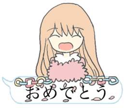 Speech Bubble Girl sticker #10296342