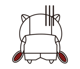 Cat robot white Cat type robot sticker #10297916