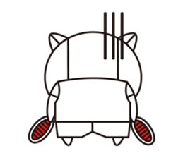 Cat robot white Cat type robot sticker #10297916