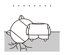 Cat robot white Cat type robot sticker #10297927