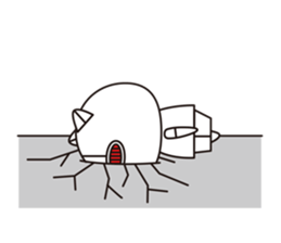 Cat robot white Cat type robot sticker #10297928