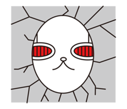Cat robot white Cat type robot sticker #10297929