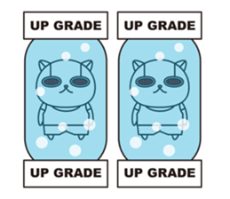 Cat robot white Cat type robot sticker #10297938