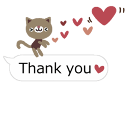 sticker of the balloon cat and bear sticker #10298610