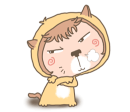 hu  lu  lu cat sticker #10299548