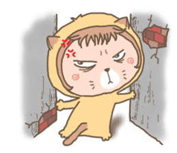 hu lu lu cat sticker #10299559