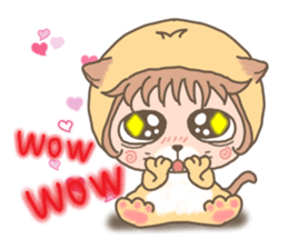 hu  lu  lu cat sticker #10299567